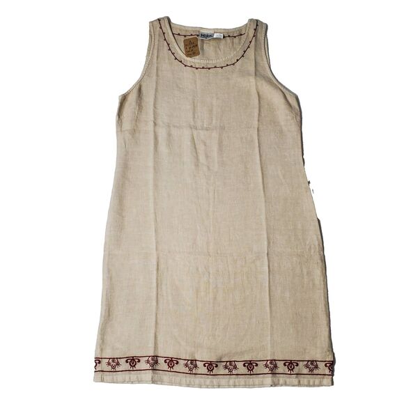 Kiko Women’s Beings  Dress 100% Linen Round Neck  Size M  Brand New #933 - Picture 5 of 10